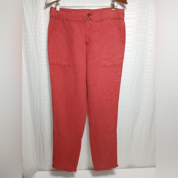 C&C California Linen/ Lyocell Straight Leg Pants. Size M - Picture 1 of 7